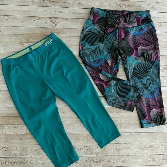 Fila Pants - 🌺Set of 2🌺 Workout Capri pants size medium Fila Pants - 🌺Set of 2🌺 Workout Capri pants size medium